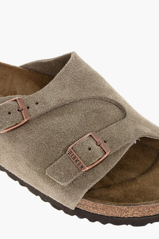 Suede ZURICH Sandals with Double Buckle