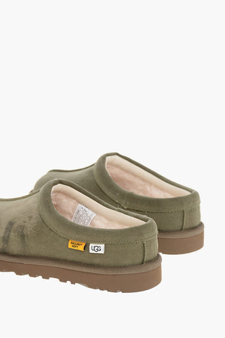 GALLERY DEEP Vintage Effect Sabot with Faux Fur Inner