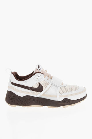 Tricolor Fabric and Leather Low-Top Sneakers