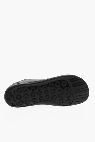 Sneakers Basse In Pelle a Tinta Unita