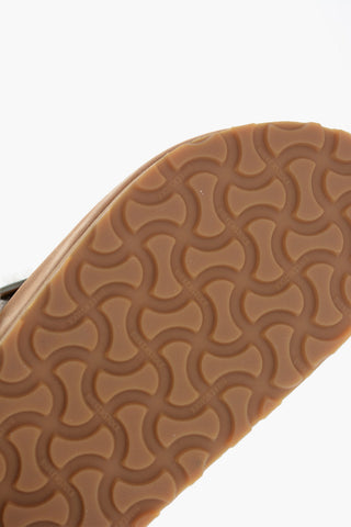 Suede Mules with Fur Inner and Buckle 