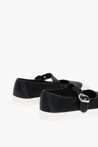 새틴 메리 제인 발레리나 버클 장식