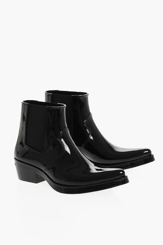JEANS Patent Faux Leather Boots 5cm