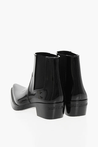 JEANS Patent Faux Leather Boots 5cm