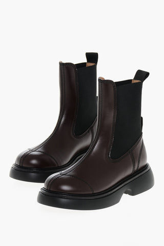 Faux Leather Two Tone EVERYDAY Chelsea Boots