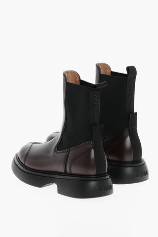 Faux Leather Two Tone EVERYDAY Chelsea Boots