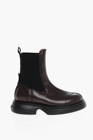 Faux Leather Two Tone EVERYDAY Chelsea Boots