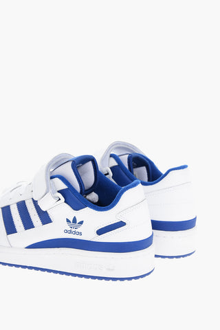 Two-Tone Leather FORUM Low-Top Sneakers with Touch Strap Closure