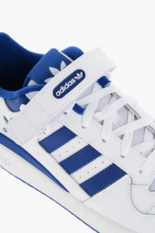Two-Tone Leather FORUM Low-Top Sneakers with Touch Strap Closure