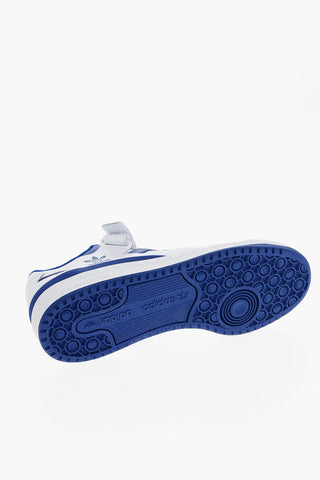 Two-Tone Leather FORUM Low-Top Sneakers with Touch Strap Closure