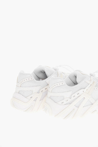 Low Perforated Fabric Sneakers S-PROTOTYPE with Rubber Details