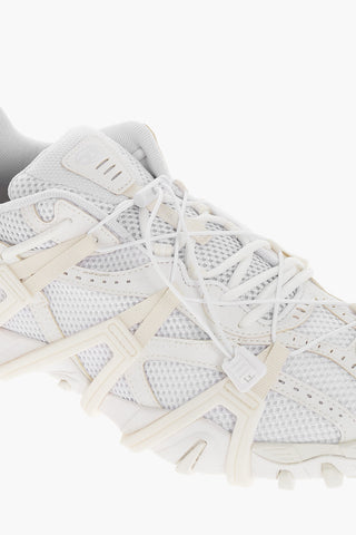 Low Perforated Fabric Sneakers S-PROTOTYPE with Rubber Details