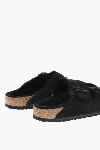 Suede ARIZONA Sandals with Shearling Inner