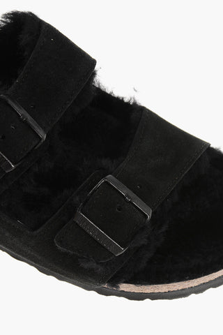 Suede ARIZONA Sandals with Shearling Inner