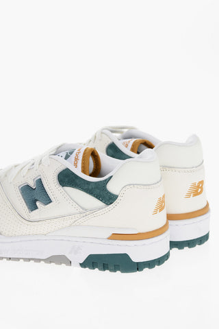 Two-Tone Low-Top Sneakers with Suede Details