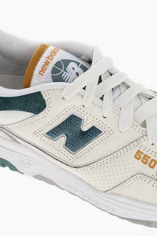 Two-Tone Low-Top Sneakers with Suede Details