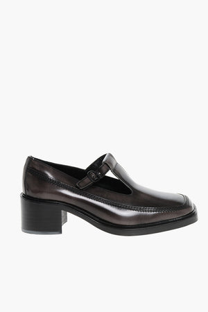 Leather Loafers LLUISA with 5cm Cut-Out Detail
