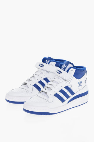 Two-Tone Leather FORUM High-Top Sneakers with Touch Strap Closure