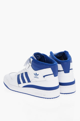 Two-Tone Leather FORUM High-Top Sneakers with Touch Strap Closure