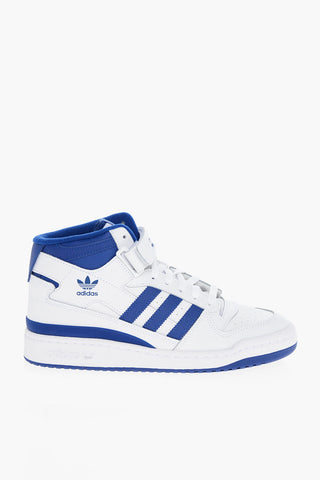 Two-Tone Leather FORUM High-Top Sneakers with Touch Strap Closure