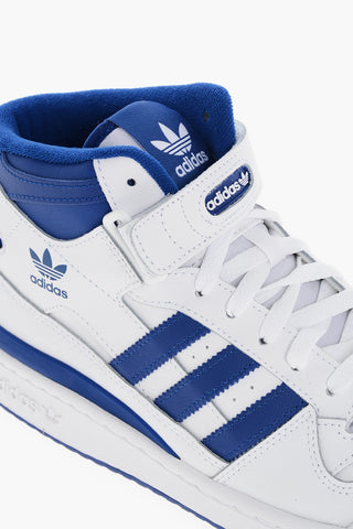 Two-Tone Leather FORUM High-Top Sneakers with Touch Strap Closure