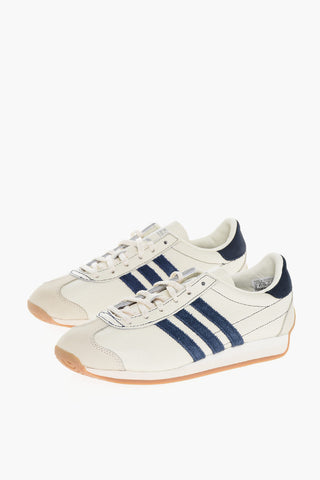 Two-Tone Leather COUNTRY Low-Top Sneakers