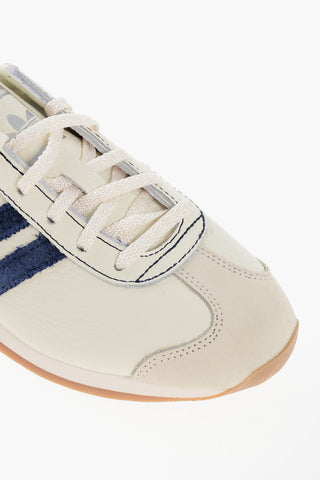 Two-Tone Leather COUNTRY Low-Top Sneakers