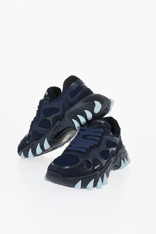 Sneakers Basse B-EAST in Mesh e Suede con Dettagli a Contrasto