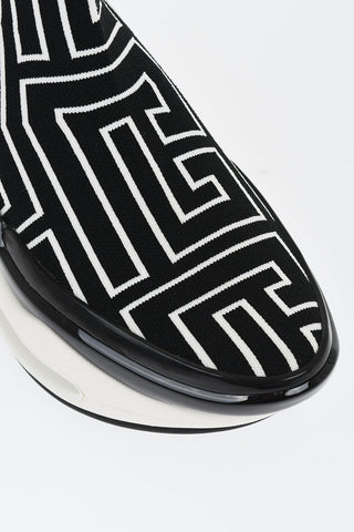 Sock-Sneakers B BOLD HIKING mit All-over-Monogramm und Air-Bubble-Sohle