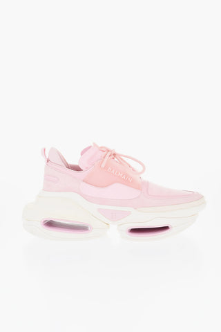 Low-top-Sneaker B BOLD aus Textil und Veloursleder mit dicker Sohle