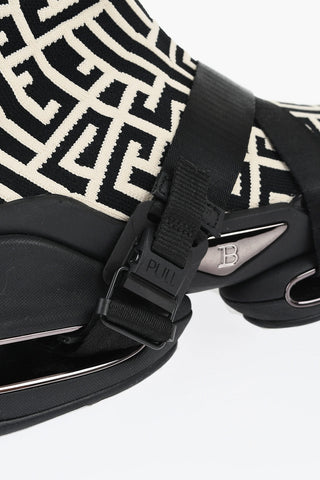 Fabric B BOLD HIKING Sock Sneakers with All-Over Monogram and Chunky Sole