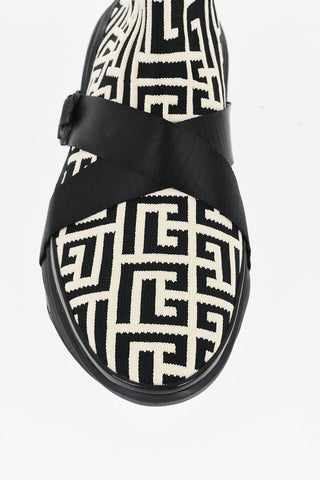 Fabric B BOLD HIKING Sock Sneakers with All-Over Monogram and Chunky Sole