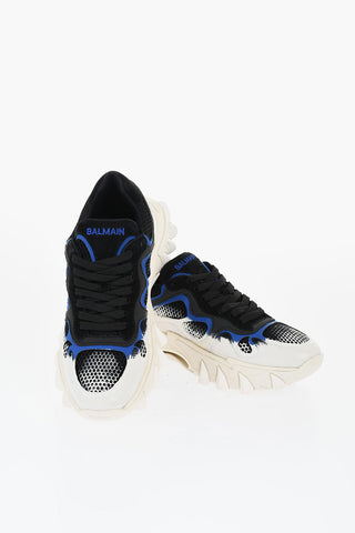 Sneakers Basse In Suede e Pelle B-EAST Effetto Painting