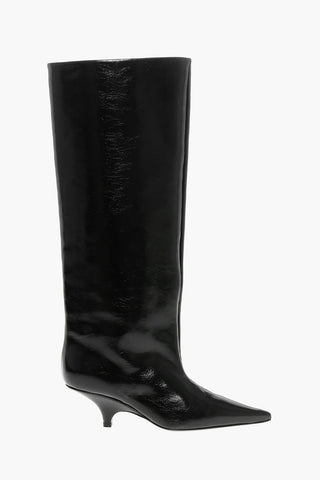 Patent Leather THE WEDGE HEEL Booties Heel 6cm