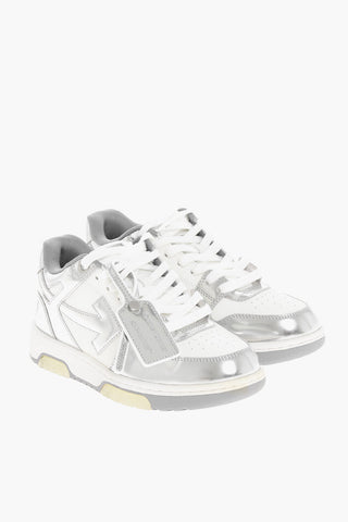 Two-Tone Leather OUT OF OFFICE Low Top Sneakers