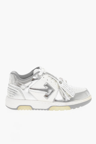 Two-Tone Leather OUT OF OFFICE Low Top Sneakers