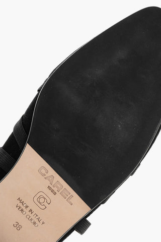 Suede TUTU Ballet Flats with Elastic Straps