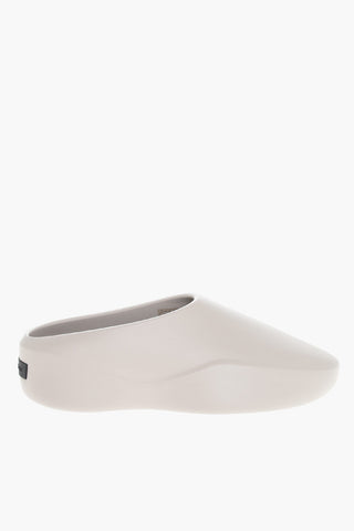 Solid Color Rubber EVA RUNNER Slides with Cut-Out Details