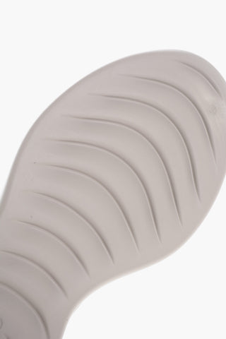 Solid Color Rubber EVA RUNNER Slides with Cut-Out Details