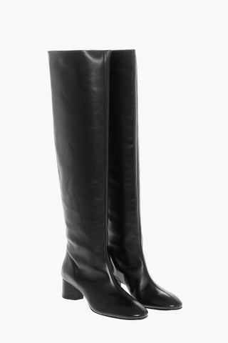 Leather WILLA Knee-High Boots Heel 5cm