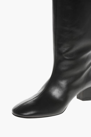 Leather WILLA Knee-High Boots Heel 5cm