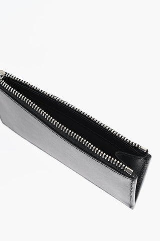 Leather LONDON Card Holder with Zip Closure