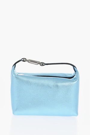 Lamé Leather Handbag MOON with Lobster Clasp