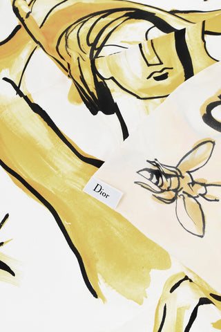 ZODIAC Printed Silk LE VERSEAU Foulard