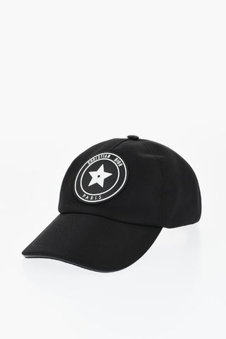 Cappello da Baseball in Nylon con Logo Gommato in Applicazione