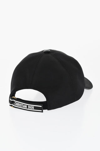 Cappello da Baseball in Nylon con Logo Gommato in Applicazione