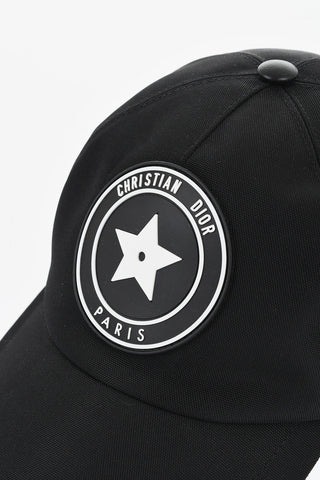 Cappello da Baseball in Nylon con Logo Gommato in Applicazione
