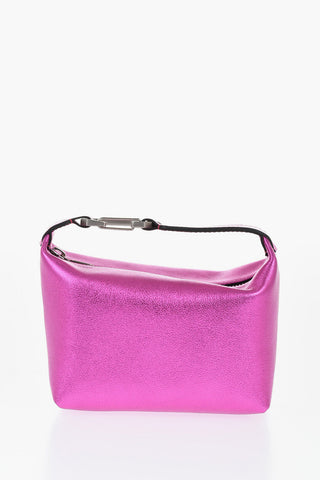 라메 가죽 핸드백 MOON 카라비너 장식