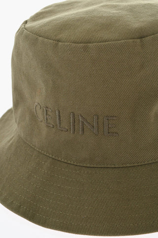 Cotton Bucket Hat with Embroidered Logo