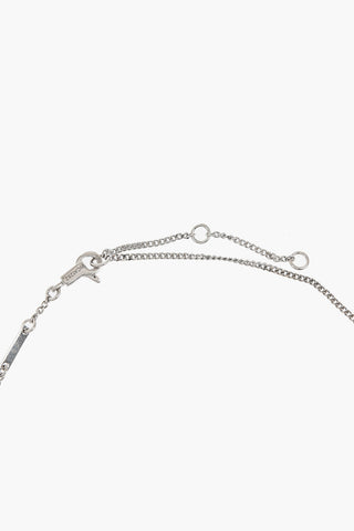 Silver Necklace with Lettering Logo